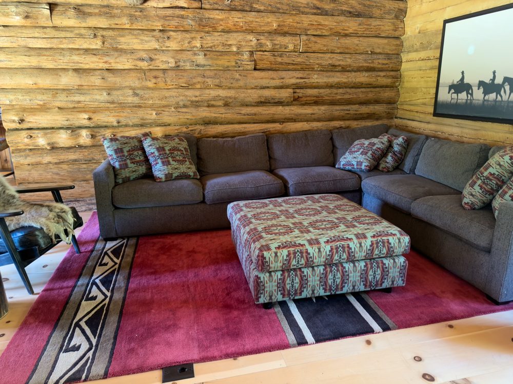 Log Cabin Ottoman